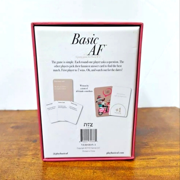 Basic AF Base Pack - Fitz Games, A Card Game For The Girls Night, The Perfect - Picture 2 of 4